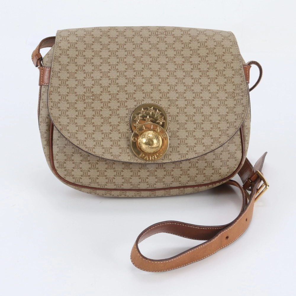 Celine Macadam Starball Leather Shoulder Bag Crossbody for Women